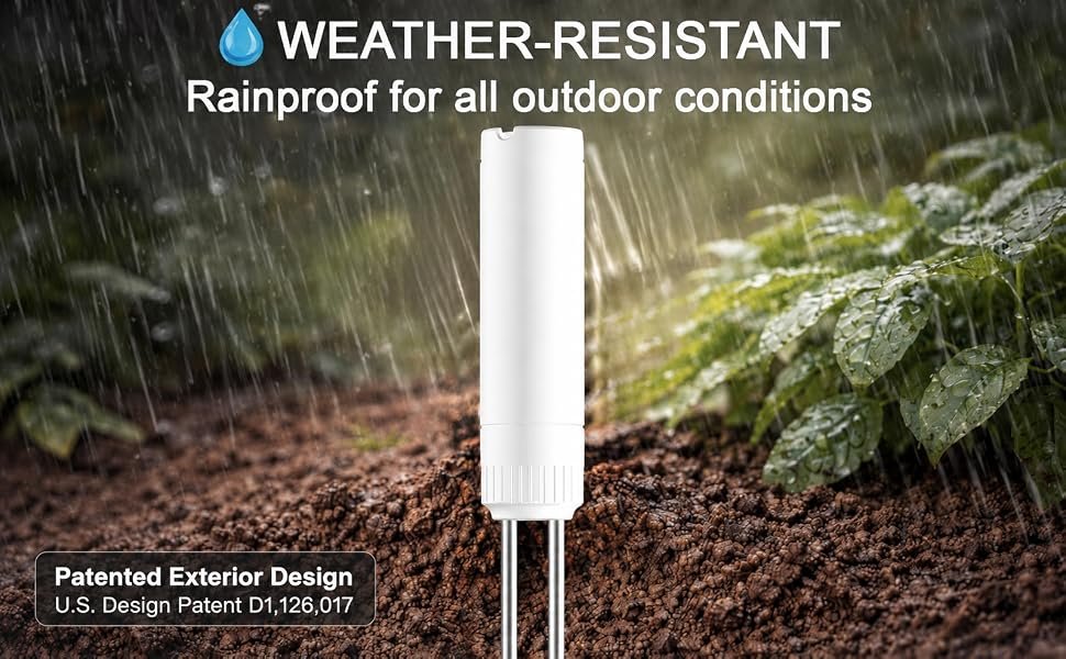 EVO10 rain-resistant outdoor soil monitoring