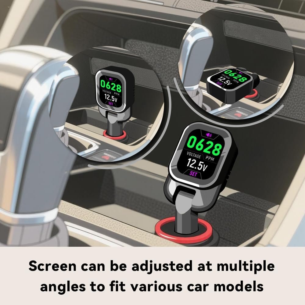 EVO-CO2V adjustable screen in a vehicle