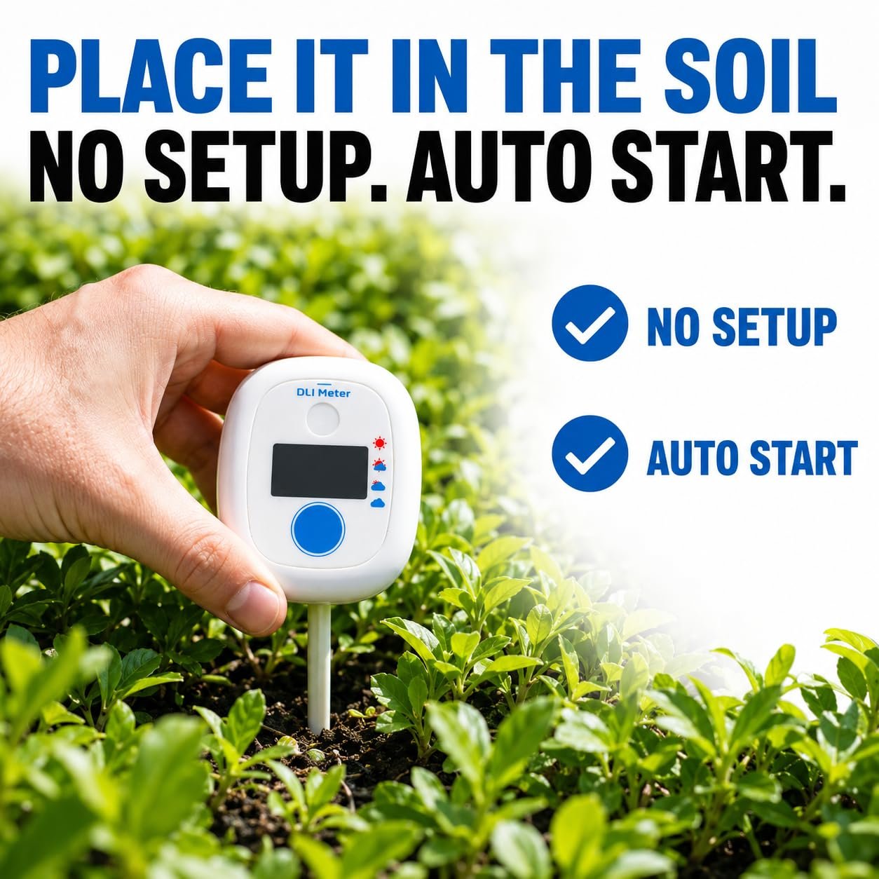 Place EVO-20 DLI meter in the growing location